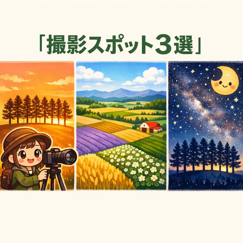 マイルドセブンの丘の見どころと撮影スポット - マイルドセブンの丘 アクセス・見どころ