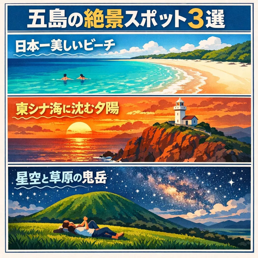 絶景の自然スポットを巡る - 五島列島 観光