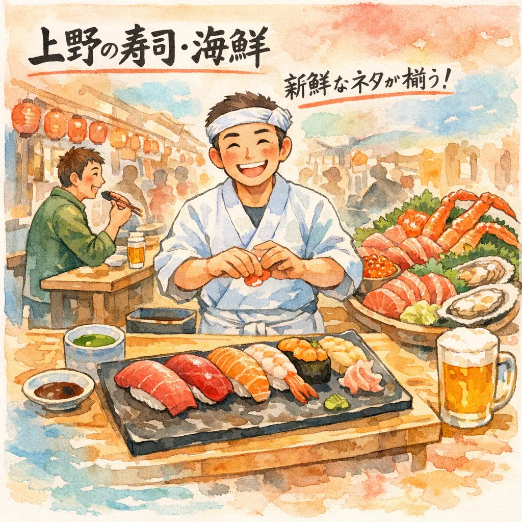 新鮮な海の幸を味わう寿司・海鮮の人気店 - 上野 グルメ